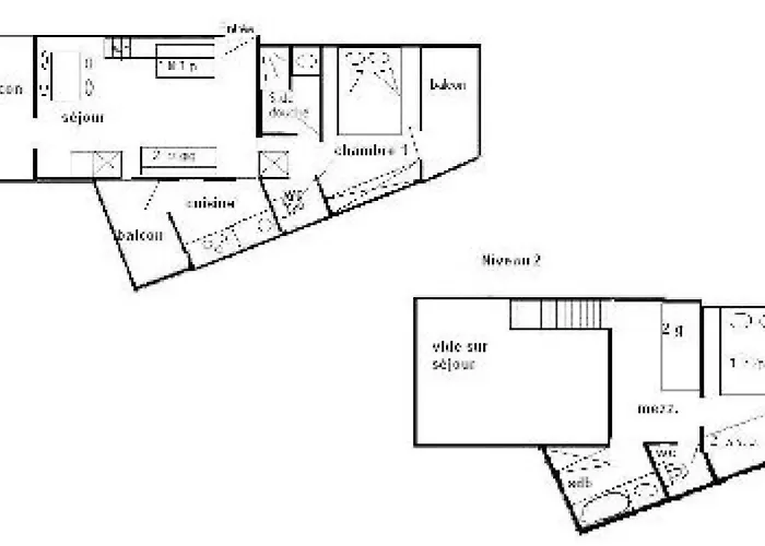 דירה Le Belvedere - Duplex 4 Pieces 8/10 Pers - Le Belvedere- 014be -plagne Villages Mae-1534 לה פלאנייה